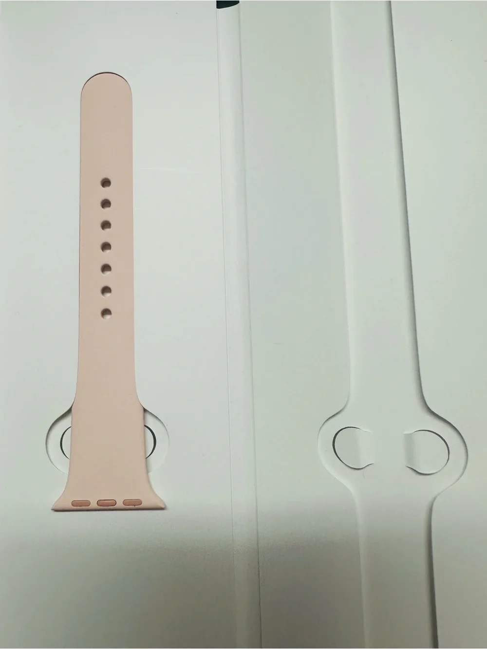 Original APPLE WATCH Silicone Strap Band PINK ONE Side